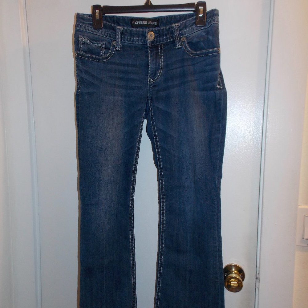 4s Express low-rise Stella boot cut jeans